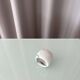 Vintage White Marble Napkin Rings – Set of 6 – Original Box