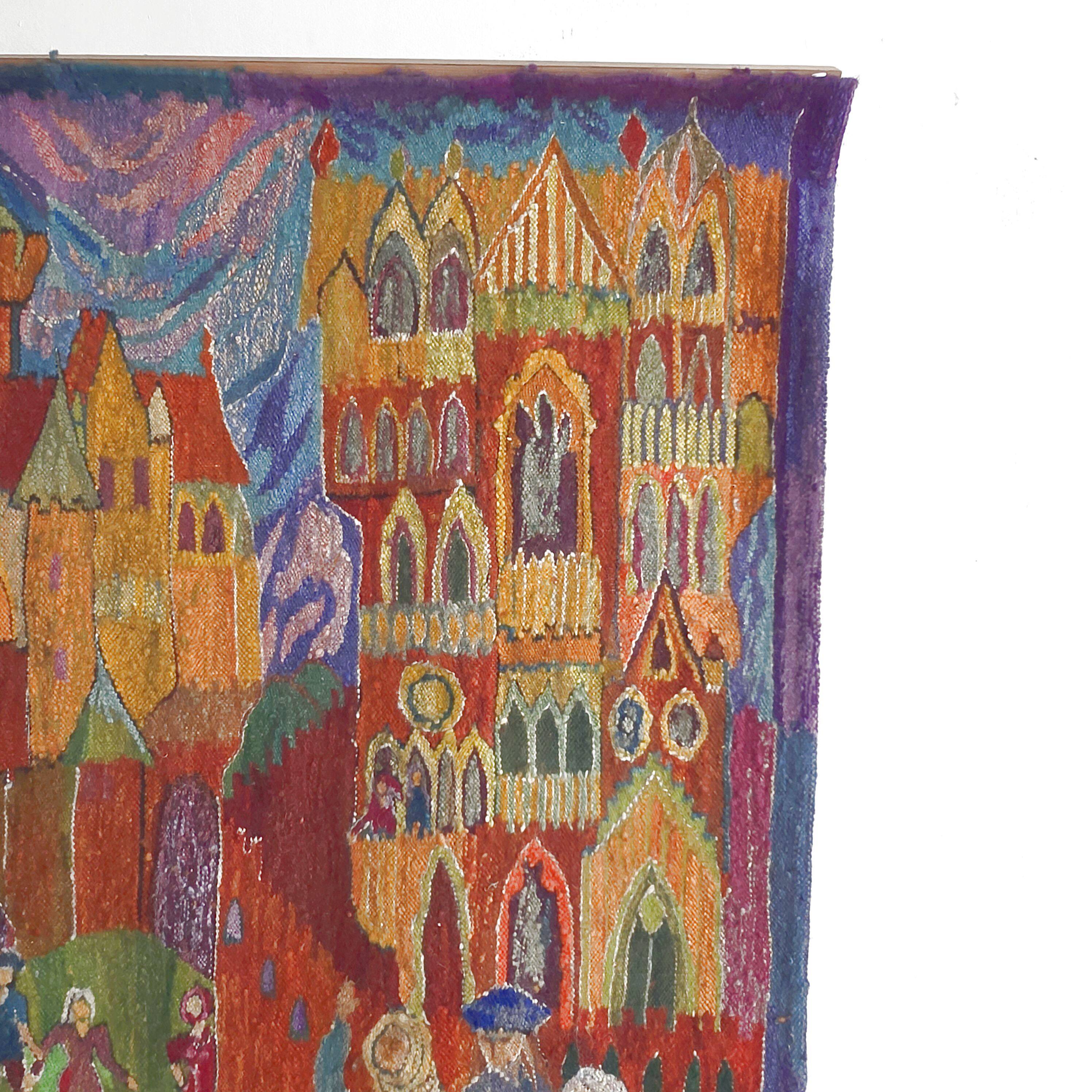 Vintage Polish tapestry 1970
