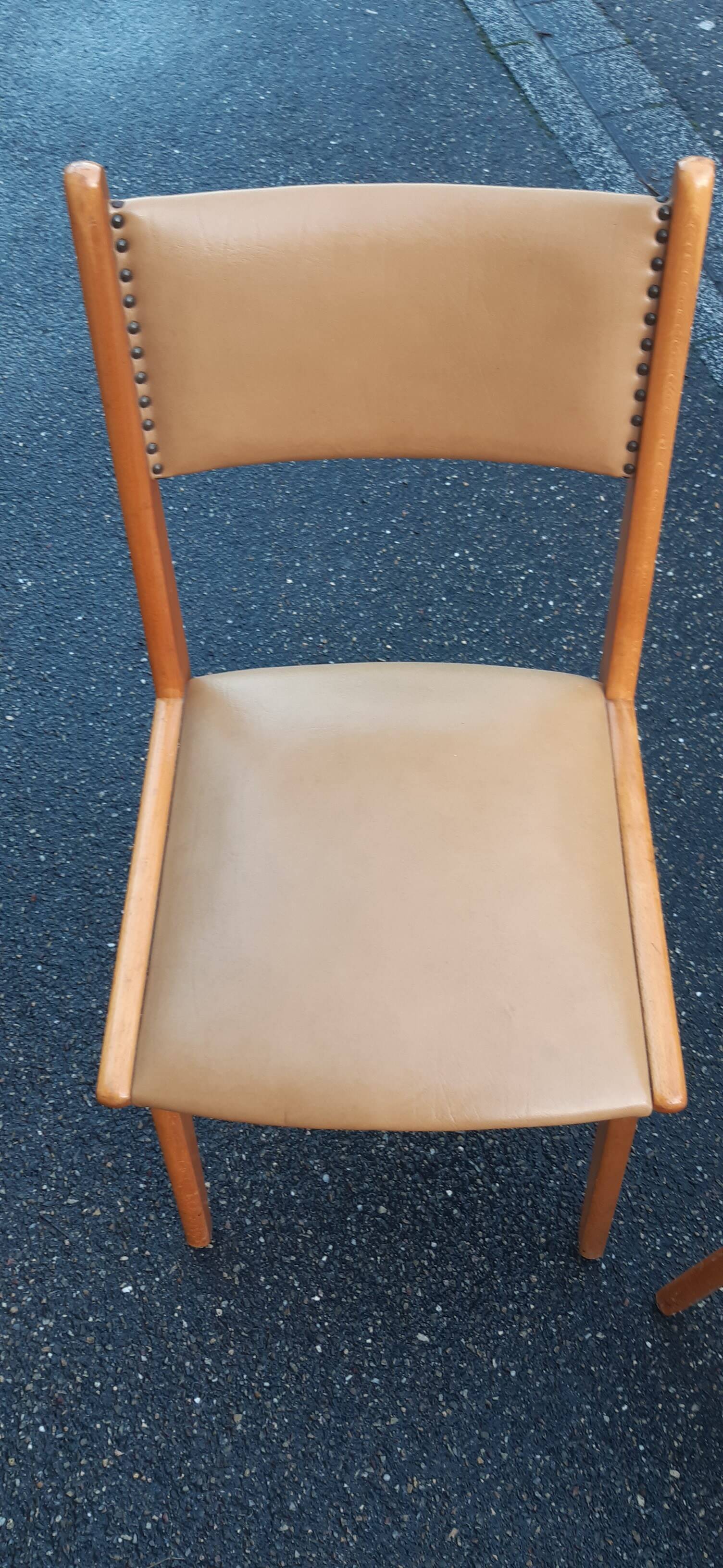 Lot de 4 chaises vintage