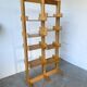 Bookcase on solid beech legs from the 80s