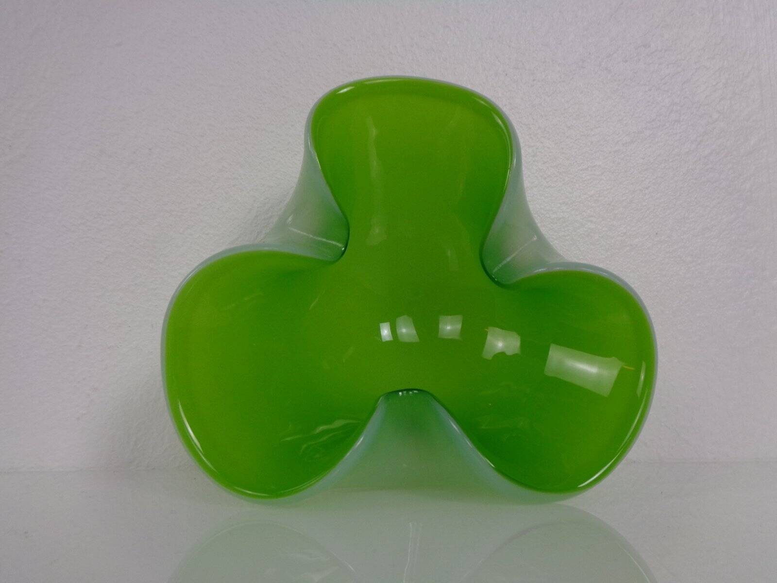 Green Sommerso Murano Glass Ashtray, Italy, 1960s