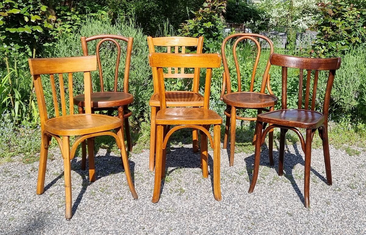 6 chairs bistrot XXe
