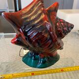 Vintage Vallauris Night Light Lamp in the Shape of a Shell