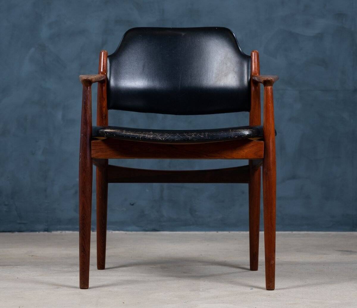 Mid-Century Armchair in Rosewood by Arne Vodder, Denmark, 1960s