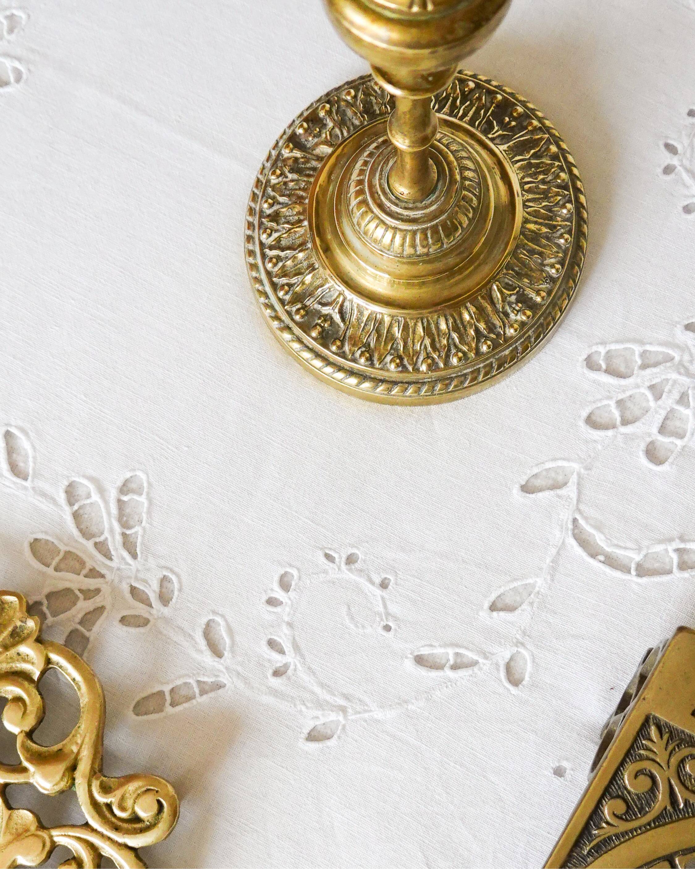 Brass candle holder