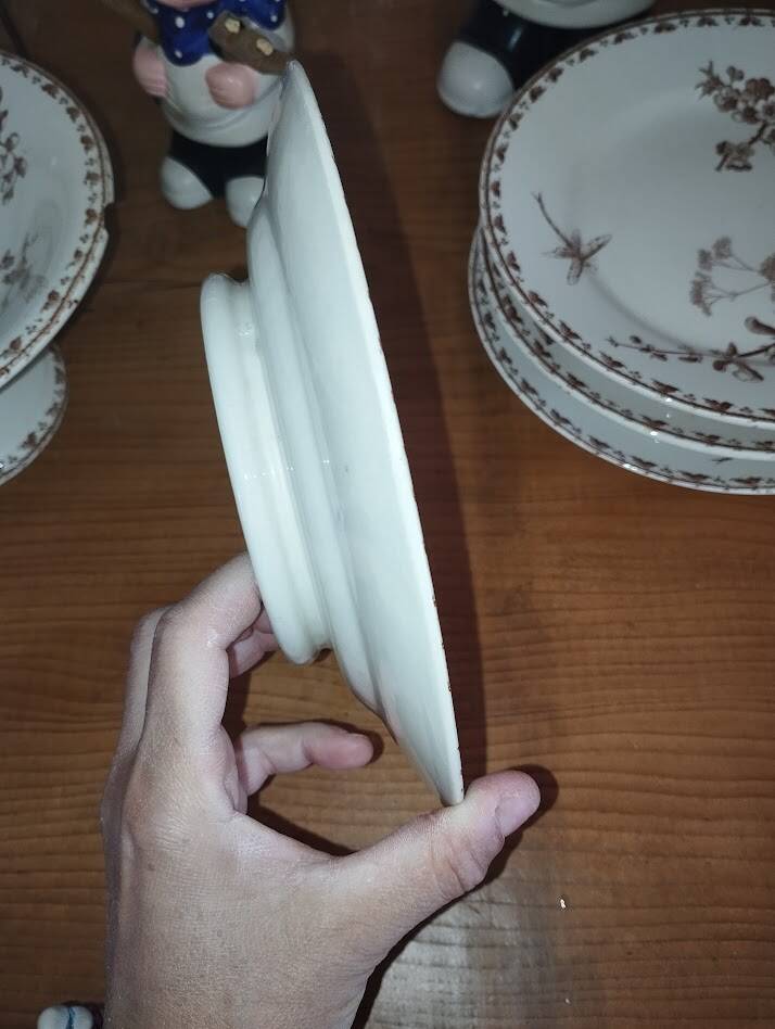 Tiered plates and compote dish