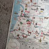 MDI Economic Map Poster - Pyrenees, Aquitaine Basin, Alps and Jura