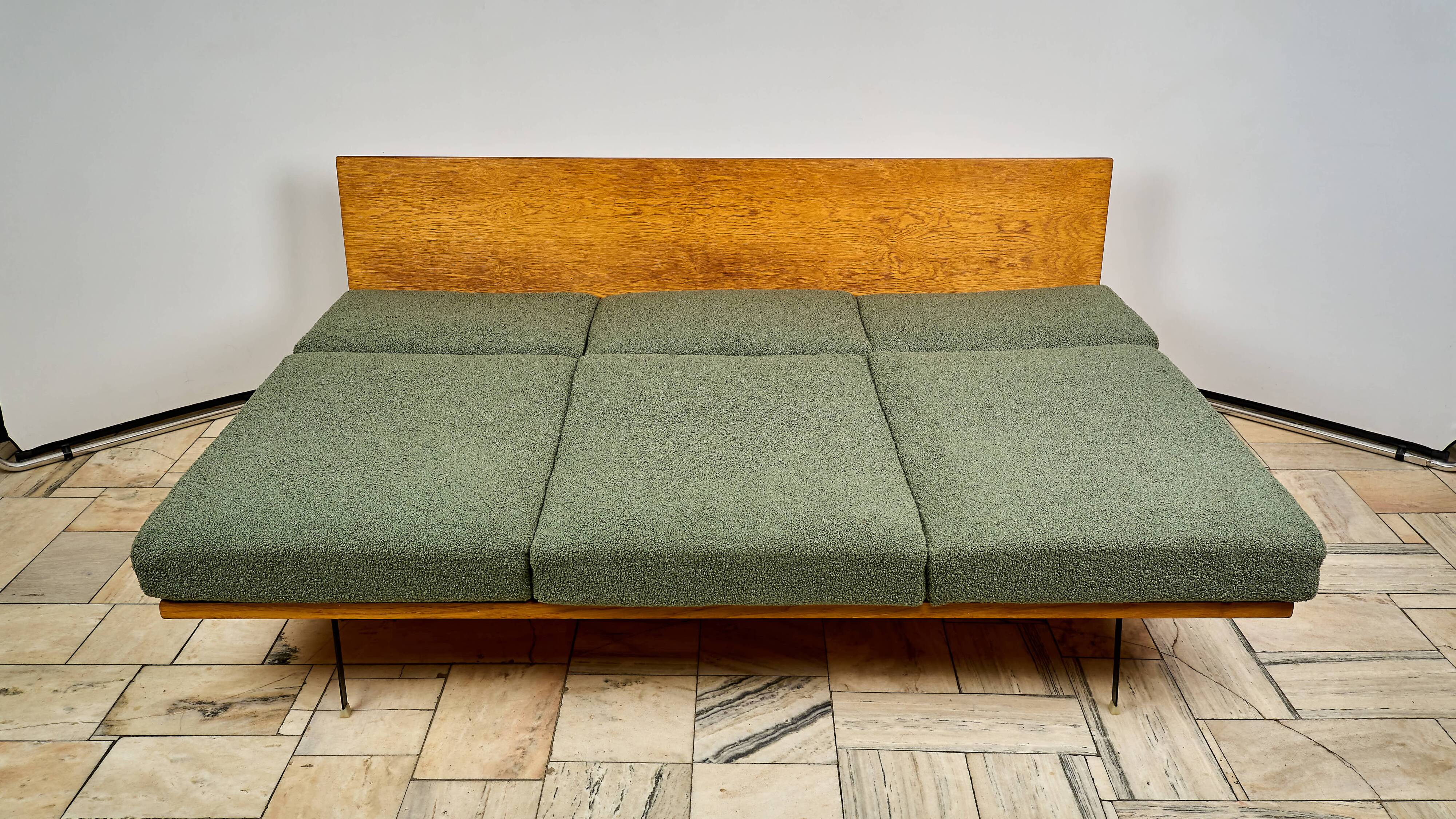 Sofa bed Interior Prague, Czechoslovakia, 1960s.