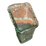 Vintage Bubble Glass Cascade Design Vase #C868