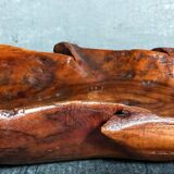 Antique XXL carved solid wood leaf cutter