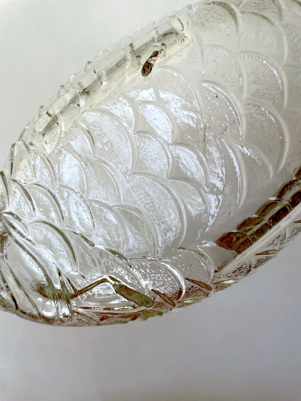 Raviers en verre transparent en forme de poisson