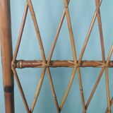 Rattan and bamboo screen