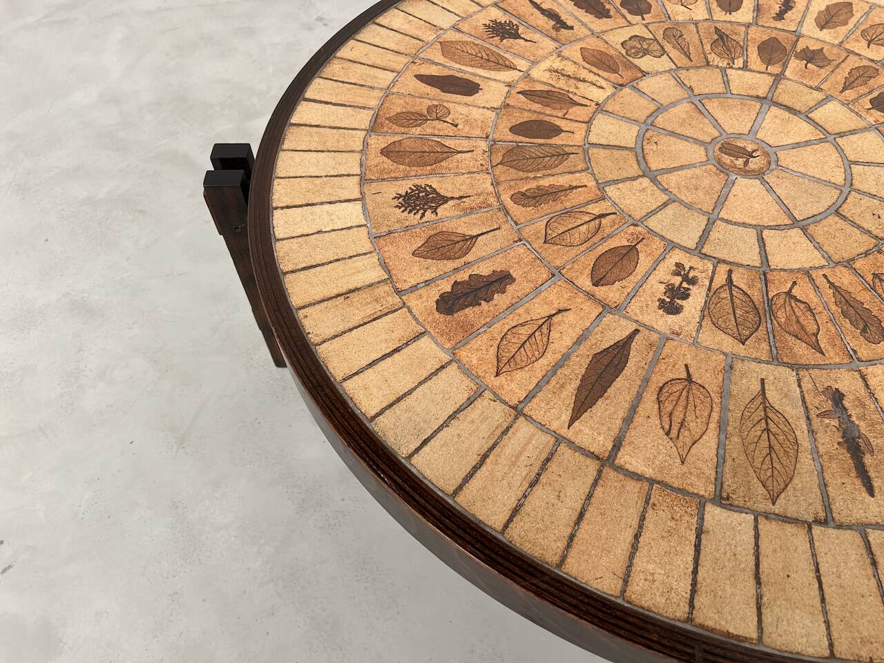 Coffee table "Les Herbiers" by Roger Capron