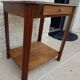 Chic 1930s Art Deco wooden pedestal table