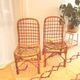 Vintage rattan chair pair "Alice"