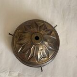 Globe ancien en verre opalin blanc