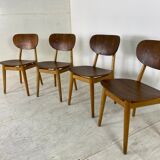 Set of 4 Scandinavian teak lounge chairs by Cees Braakman for Pastoe 1950s