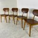 Set of 4 Scandinavian teak lounge chairs by Cees Braakman for Pastoe 1950s