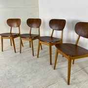 Set of 4 Scandinavian teak lounge chairs by Cees Braakman for Pastoe 1950s