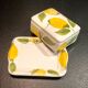 Lemon décor butter dish