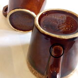 Duo of American mugs caramel tint