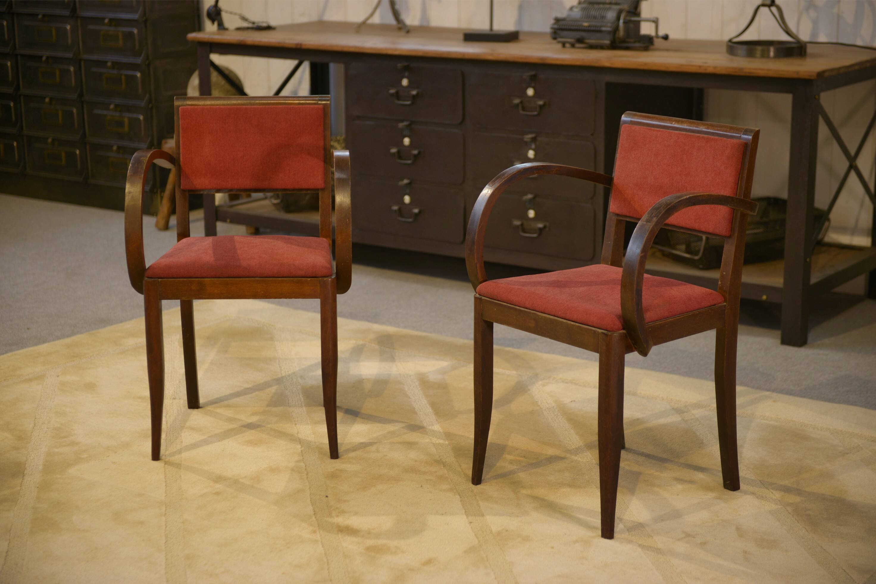 Pair of Bridge armchairs 1960s