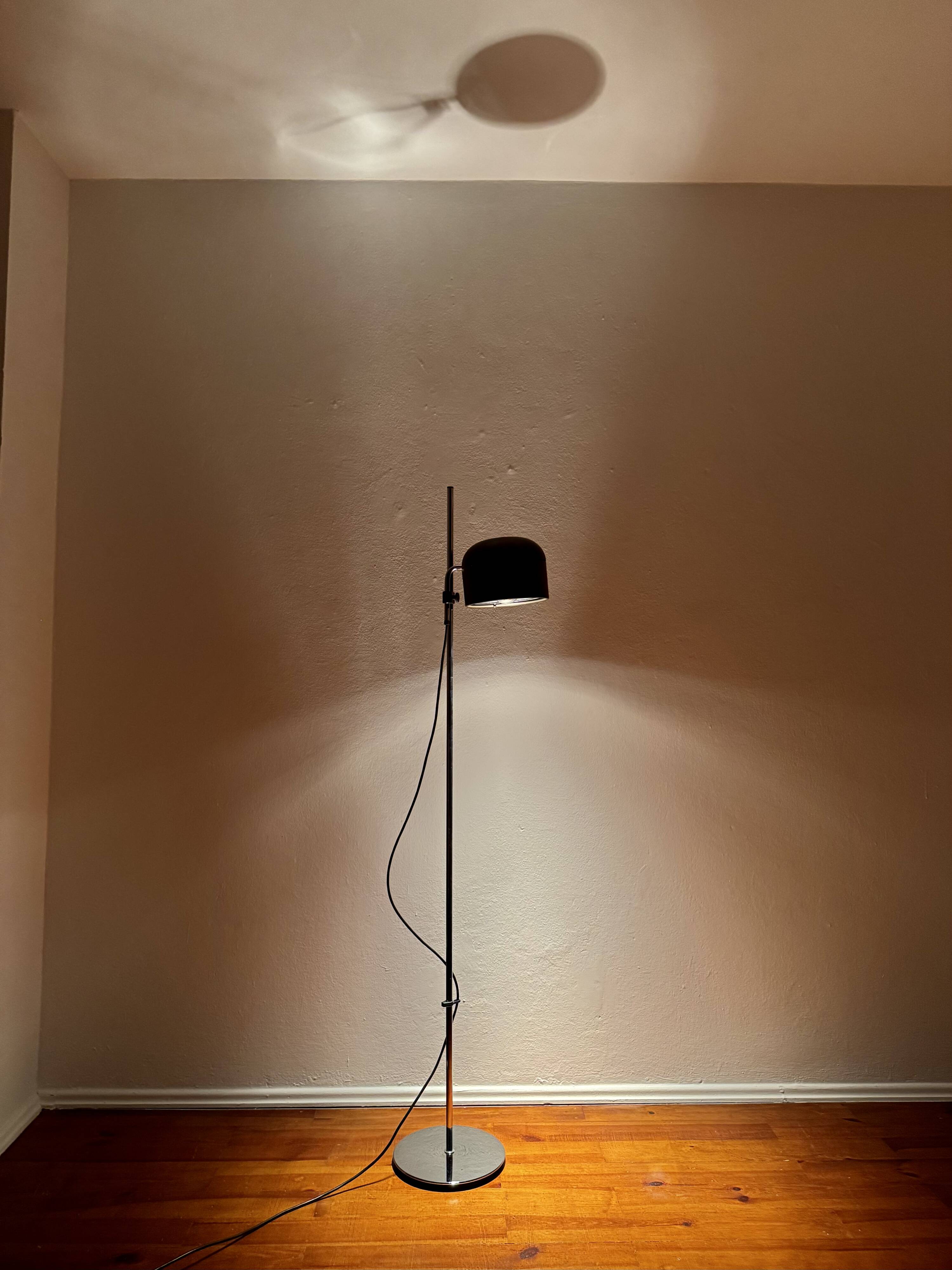 Adjustable Space Age Gallery Spot Floor Lamp by Arnold Berges for Staff
