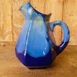 Pichet en grés flammé bleu Art Deco