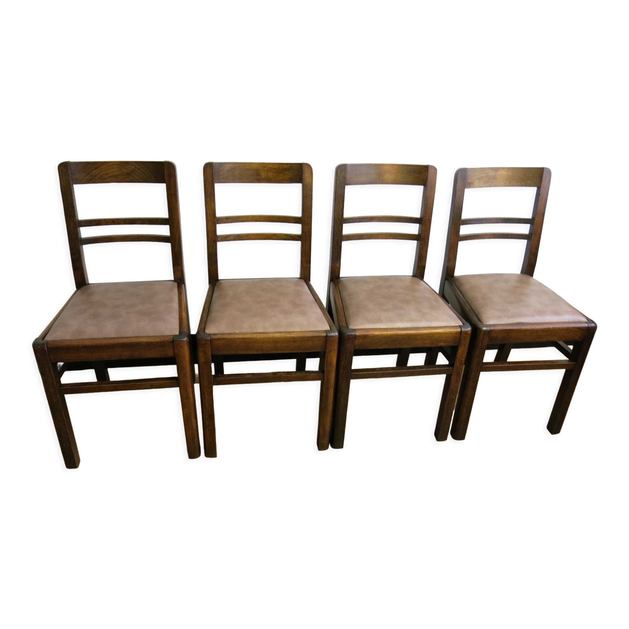 Set of four mid-century chairs