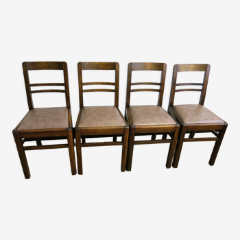 Set of four mid-century chairs