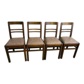Ensemble de quatre chaises mid-century