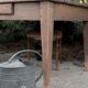 Renovated rustic farmhouse table