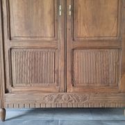 Wardrobe, oak linen cupboard from 1920.