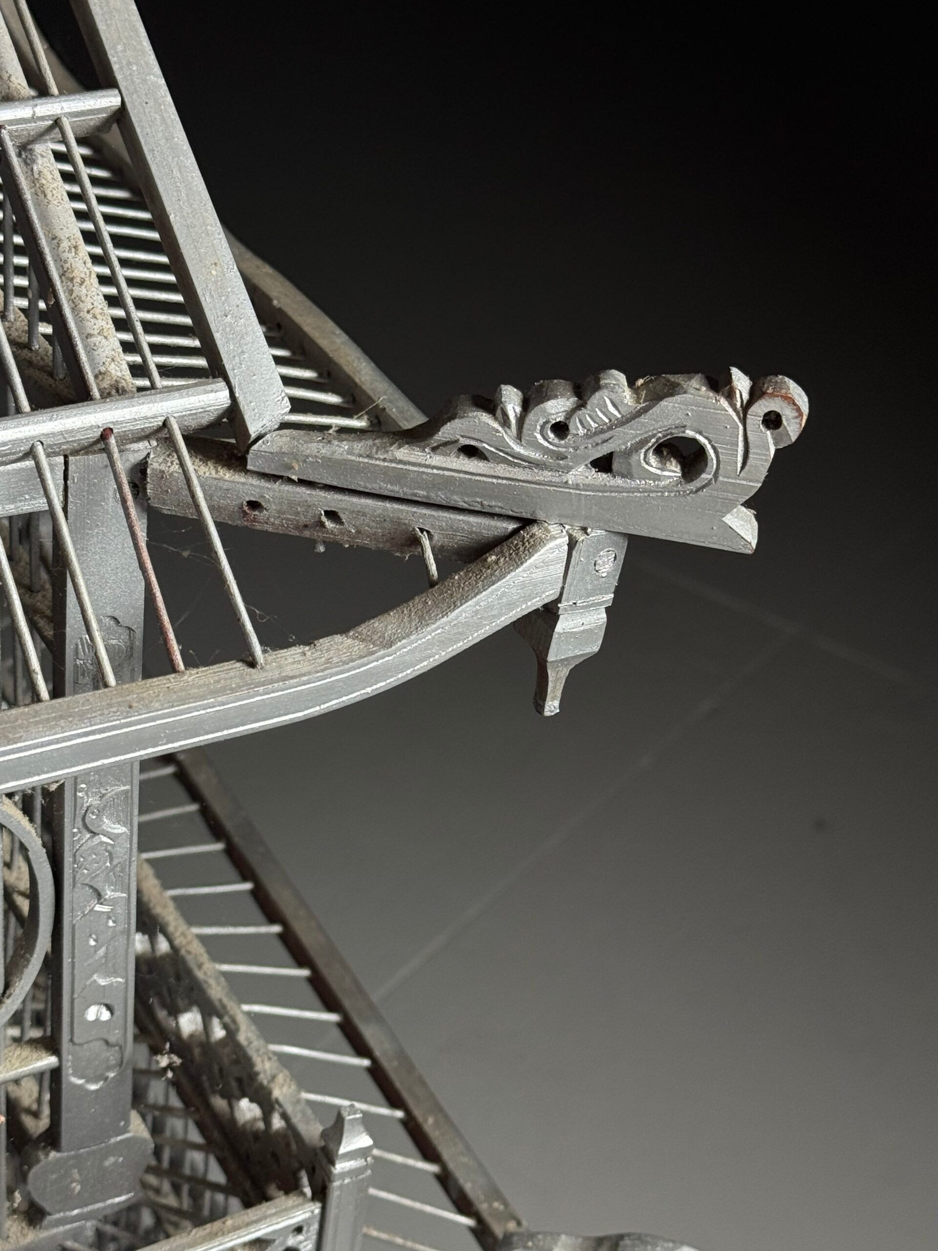 Asian style birdcage wood