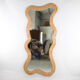 Large "waves" rattan mirror