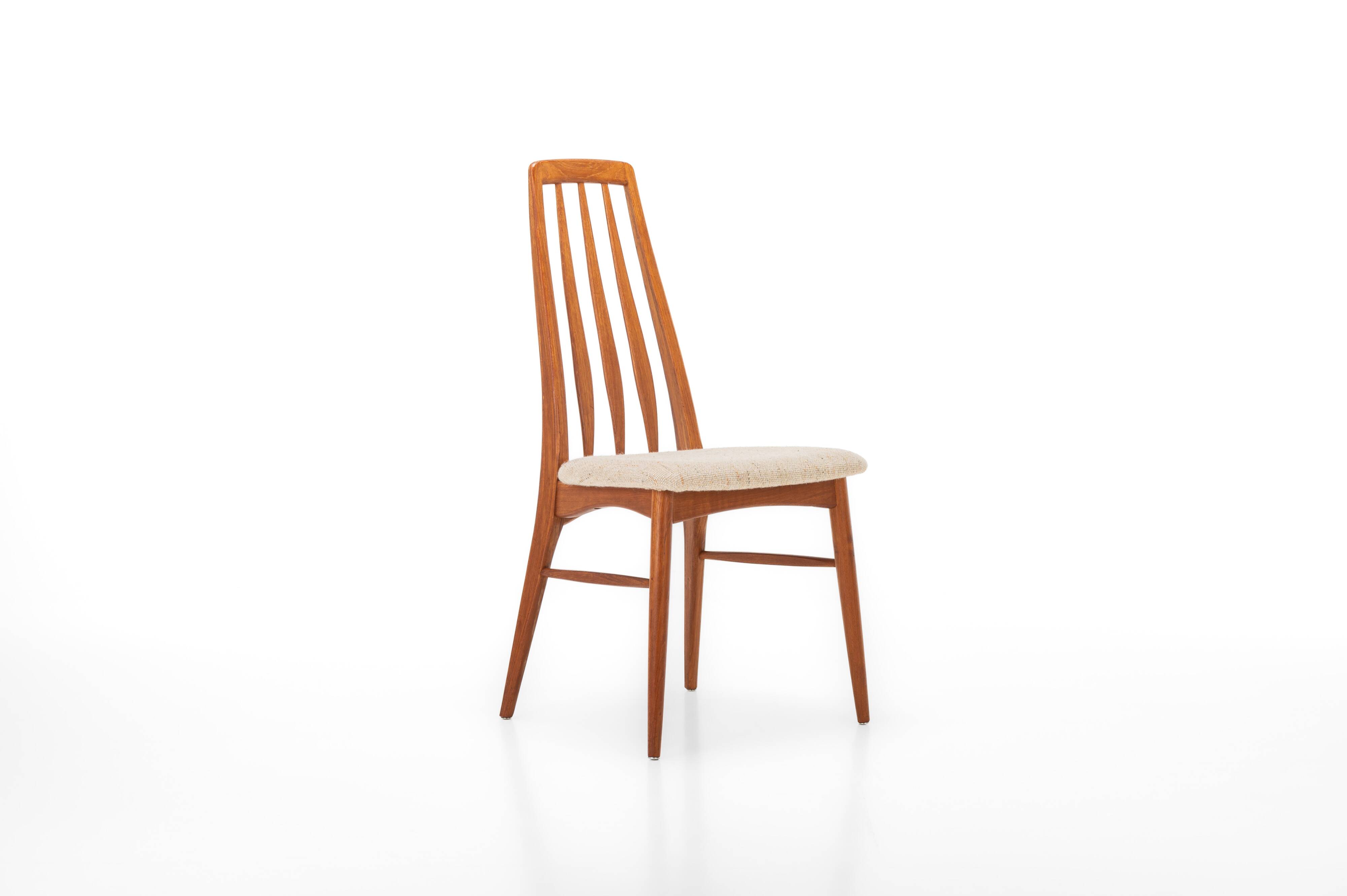 Ensemble de 6 chaises de salle à manger Eva par Niels Koefoed pour Koefoeds Hornslet, 1960s