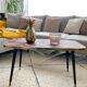 Vintage coffee table legs compass