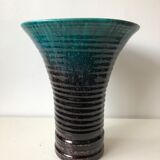 Accolay enameled ceramic vase