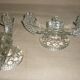 Paire de chandeliers en cristal à 2 bras