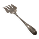 Silver plated fish serving fork, Ercuis goldsmith, laurels
