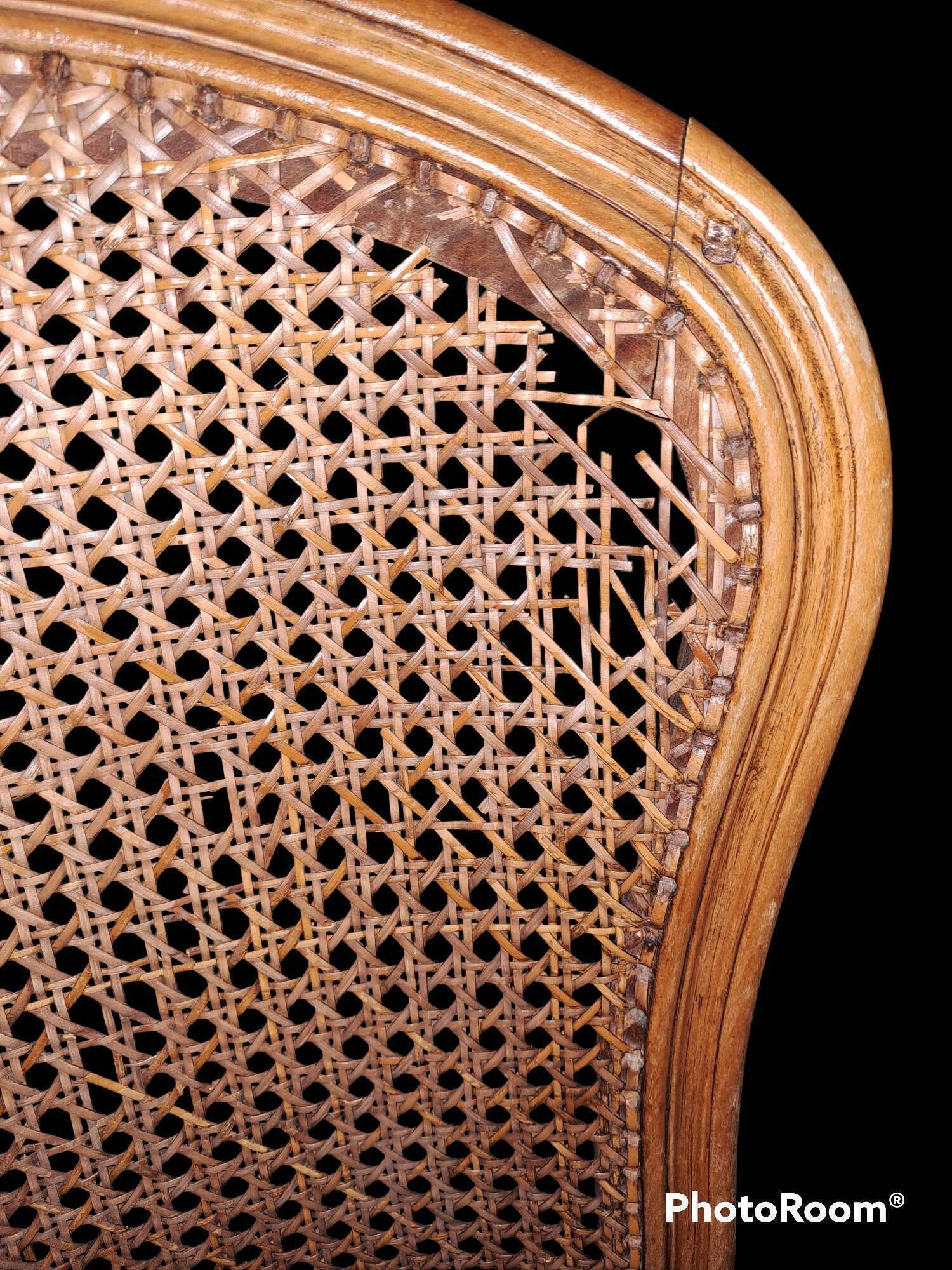 Vintage French wooden chairs