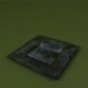 Brutalist metal patinated catchall bowl