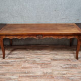 Louis XV community table in solid walnut around 1880-1900