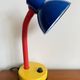 Lampe de bureau multicolore années 80