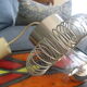 Lamp, suspension stainless springs Lazzari Vintage