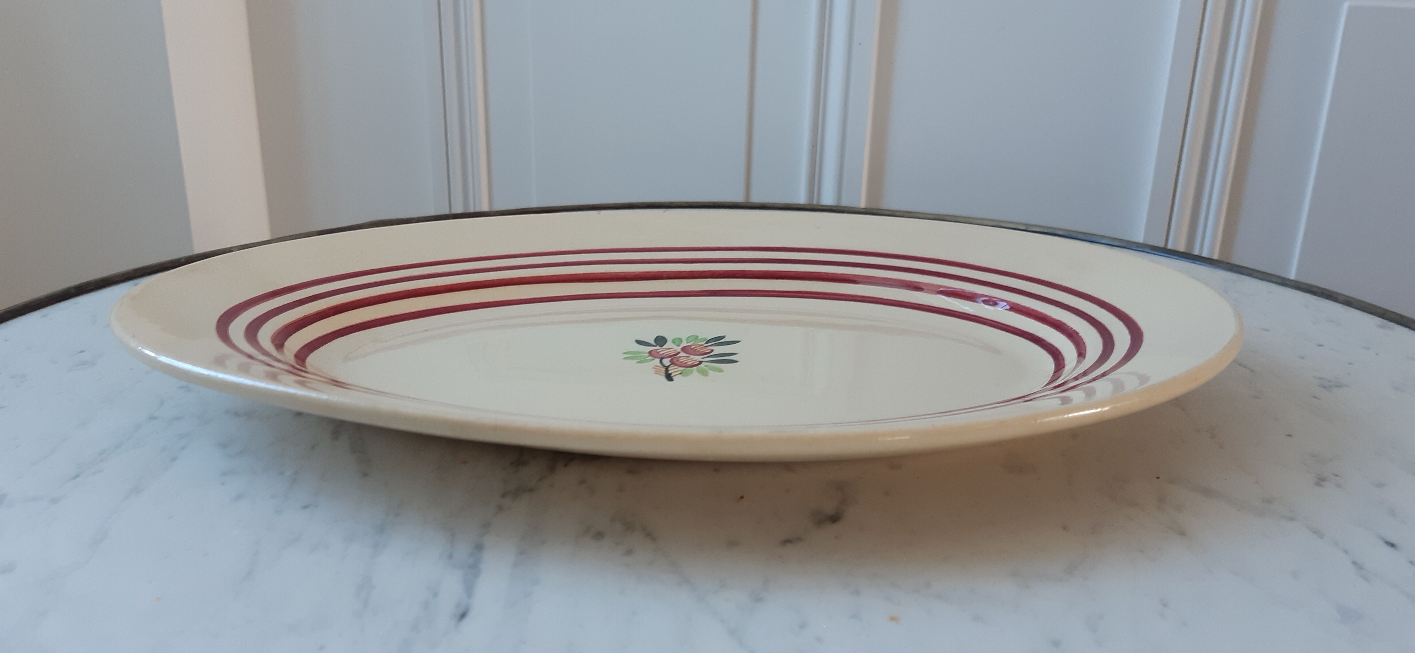 Flat oval Gien years 40-50