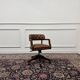 Chaise de bureau Chesterfield Wade en cuir marron
