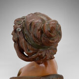 Terracotta bust of Judith by Ricardo Aurilli, circa 1900-1910