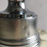 Matte metal and chrome lamp from the 1970s