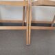 Pair of vintage wooden folding chairs